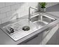 Lavaplatos Empotrable 100x44 Cm Eco P Monomando Izquie Taumm Gris - Miniatura 2