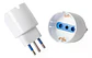 Adaptador De Corriente Enchufe Schuko Tipo L 10a/max 1500w - Miniatura 4