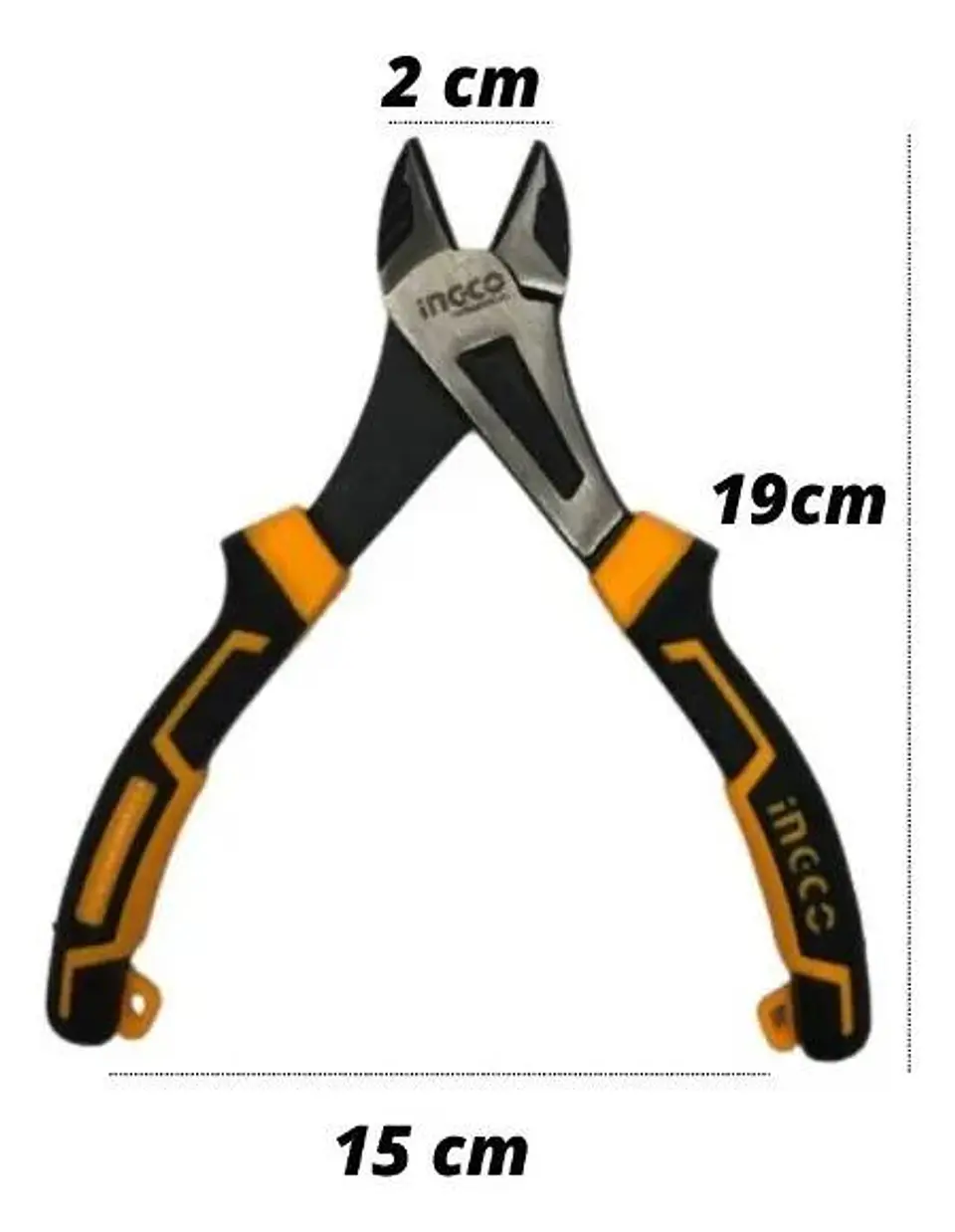 Alicate Corte Diagonal 180mm/7 Industrial Ingco Hhhdcp28180 Negro 4