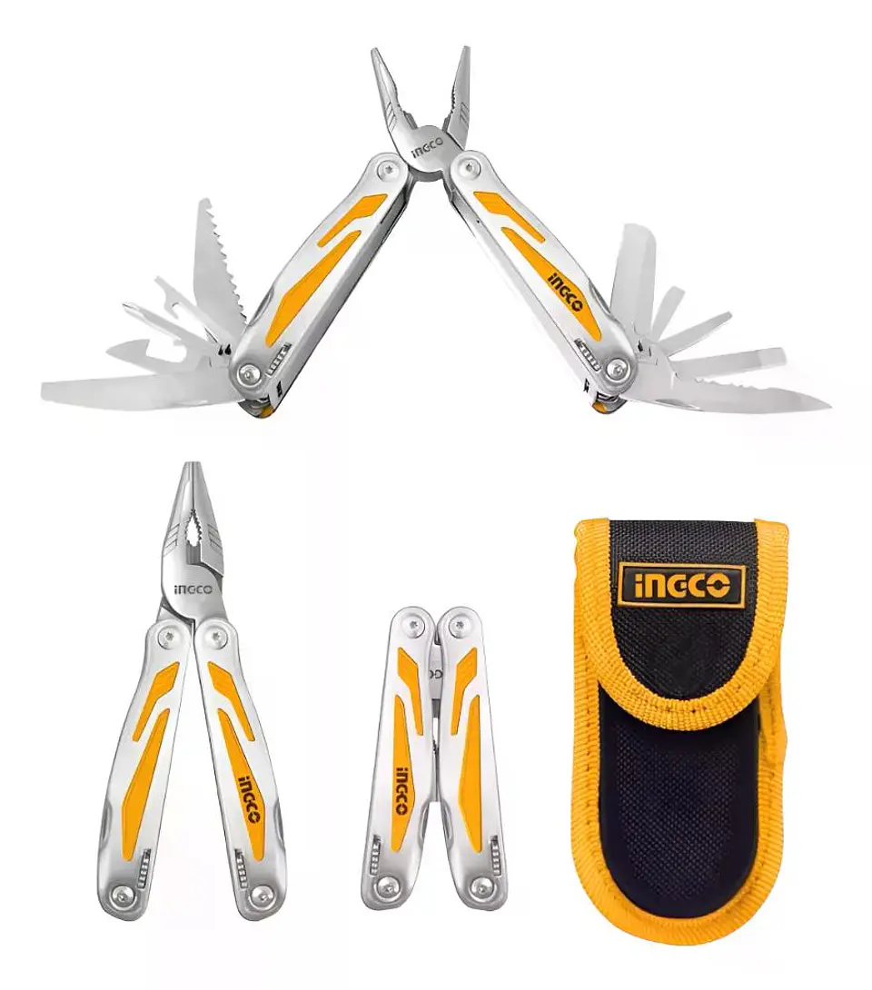 Alicate Multiherramienta Ingco 15 Funciones+ Funda Hfmft0115 Plateado 1
