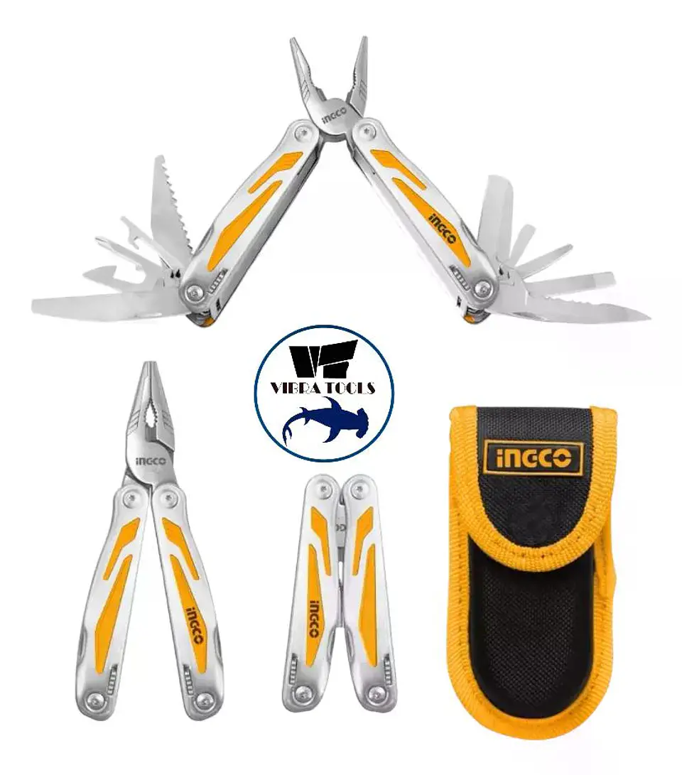 Alicate Multiherramienta Ingco 15 Funciones+ Funda Hfmft0115 Plateado 10