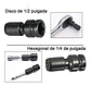 Adaptador De Impacto 1/2 Pulgada Punta Hexagonal 1/4 Torden - Miniatura 8