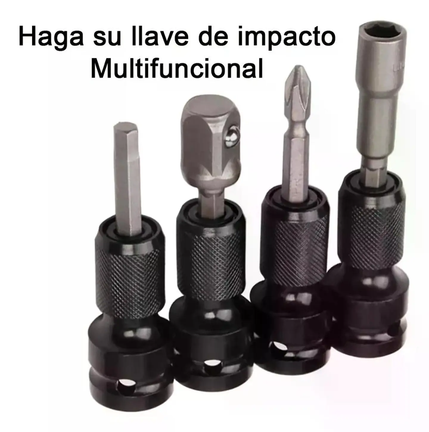 Adaptador De Impacto 1/2 Pulgada Punta Hexagonal 1/4 Torden 9