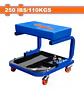 Asiento Rodante Cuadrado Con Ruedas Wadfow 110kg Wnc1501 - Miniatura 3