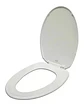 Asiento Y Tapa Para Wc Colomba Color Blanco Blanco - Miniatura 4