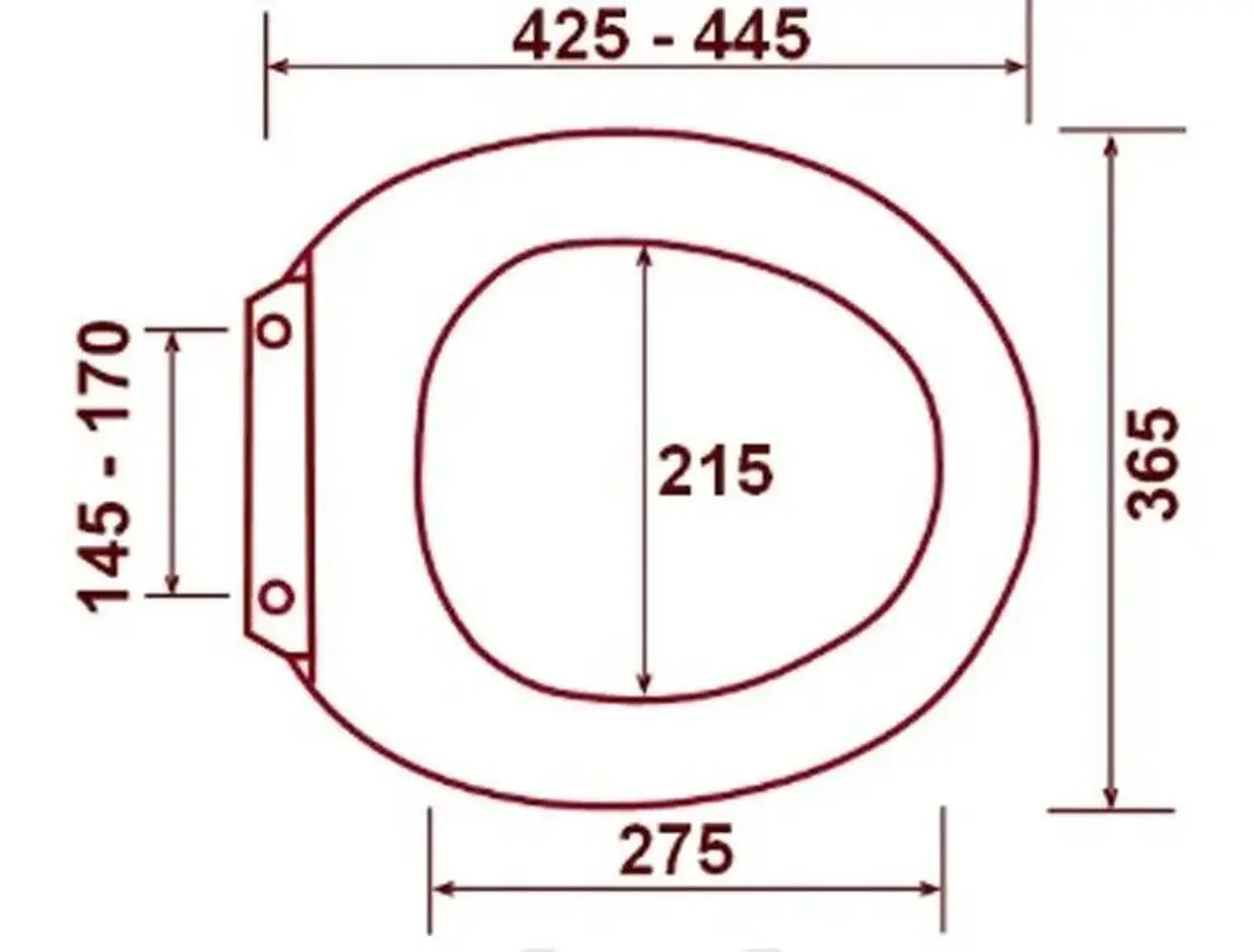 Asiento Y Tapa Para Wc Colomba Color Blanco Blanco 5