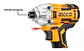 Atornillador De Impacto Ingco 20v + 2 Bat 2 Ah+ Carg + Bolso 20v - Miniatura 4