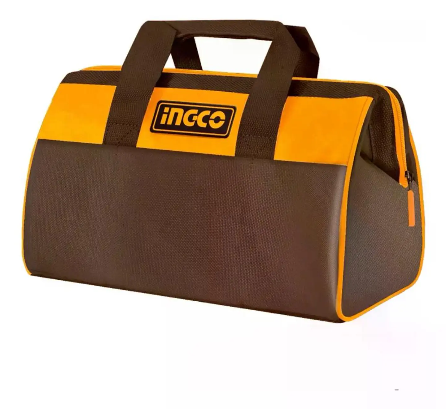 Bolso De Herramientas Ingco 14 Bolsillos 16 Pulgadas 15 Kg  Marrón Oscuro 2