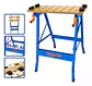 Banco De Trabajo Plegable Wadfow 100 Kg 60x63x75 Cm Wwe1525 Azul - Miniatura 1