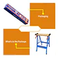 Banco De Trabajo Plegable Wadfow 100 Kg 60x63x75 Cm Wwe1525 Azul - Miniatura 4