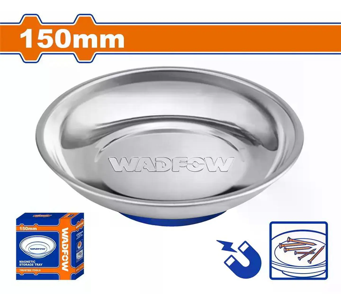Bandeja Magnetica Circular Redonda 150mm Wadfow Wmc6001 2