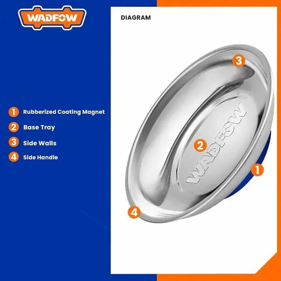 Bandeja Magnetica Circular Redonda 150mm Wadfow Wmc6001 4