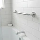 Barra Seguridad Recta Ducha Baño 60 Cm X 3,2 Cm Inoxidable Plateado Gris - Miniatura 2