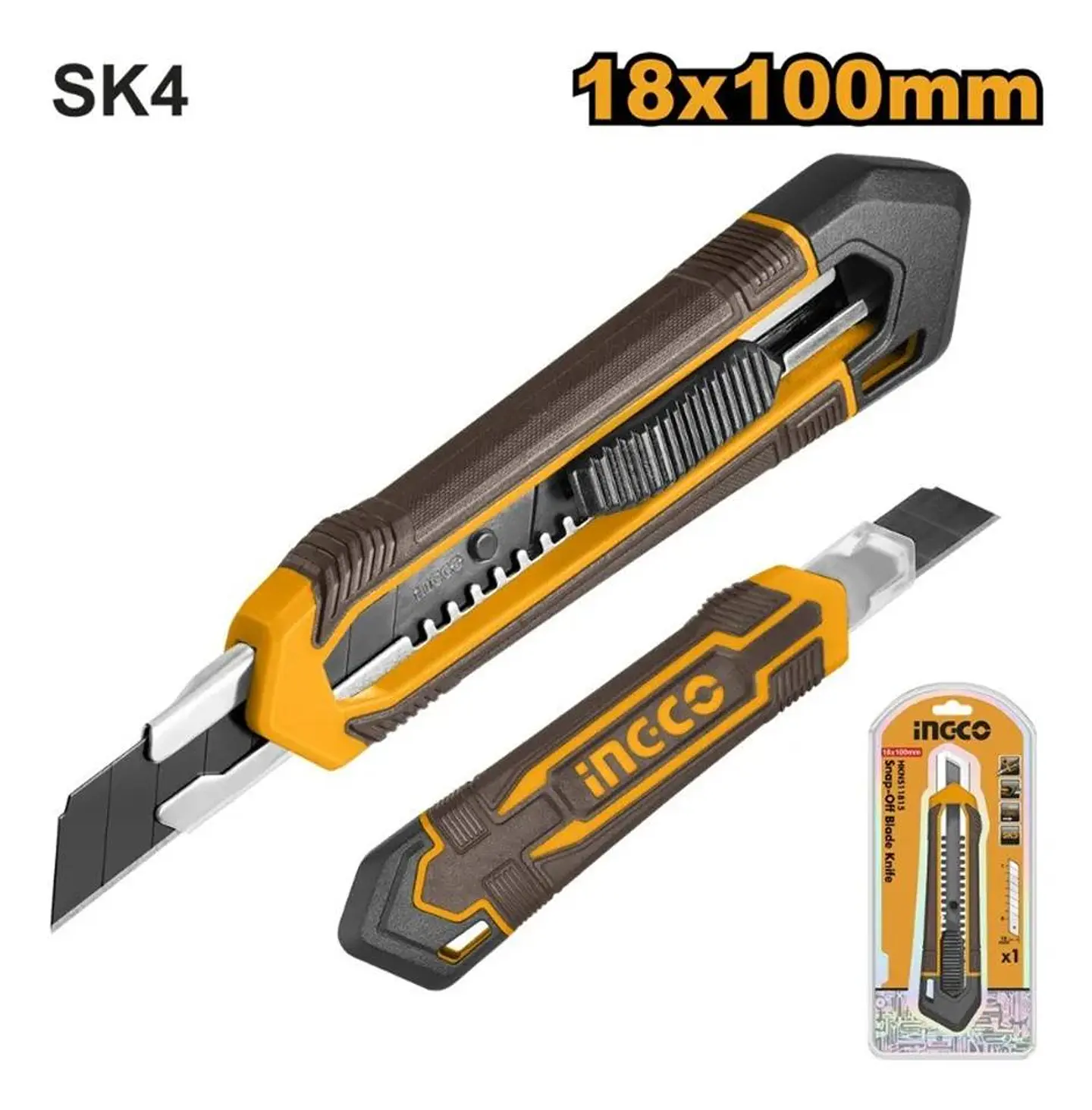 Cuchillo Cartonero Retractil 180 Mm Ingco 4