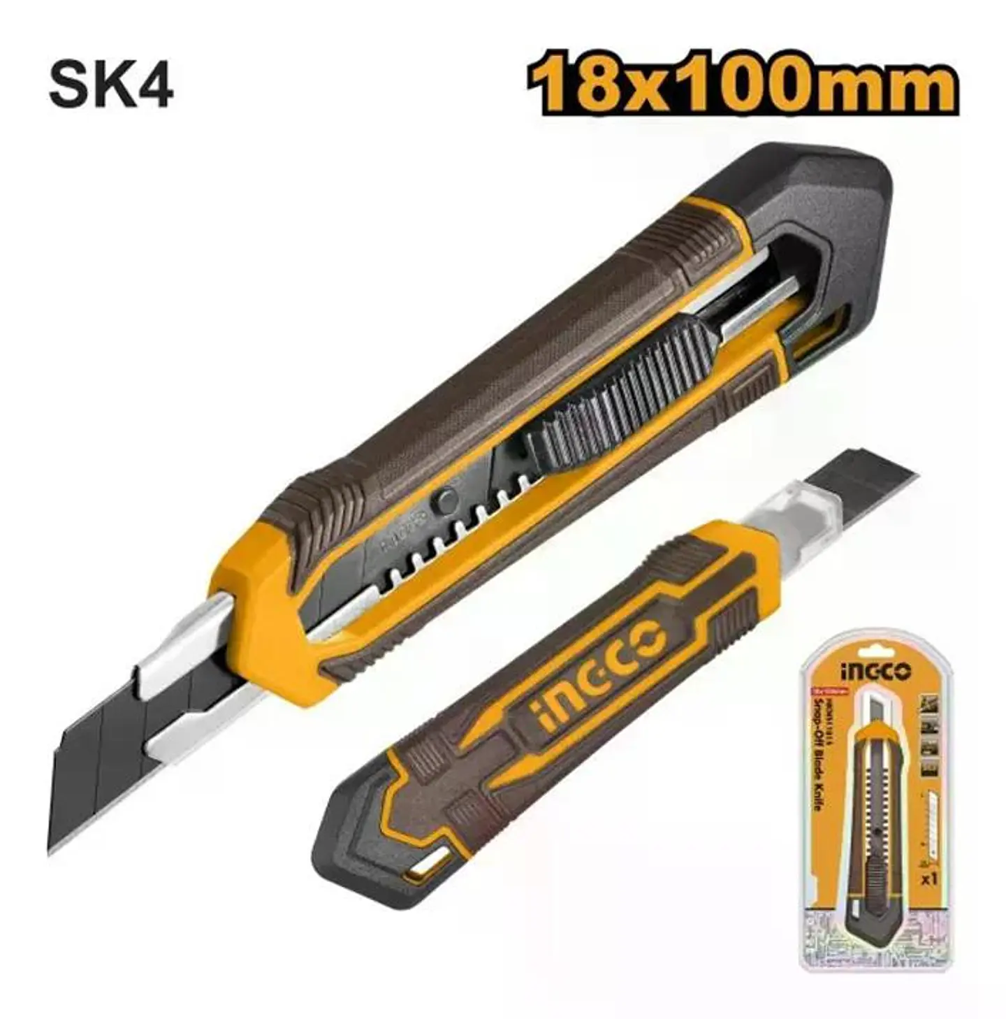 Cuchillo Cartonero Retractil 180 Mm Ingco 6
