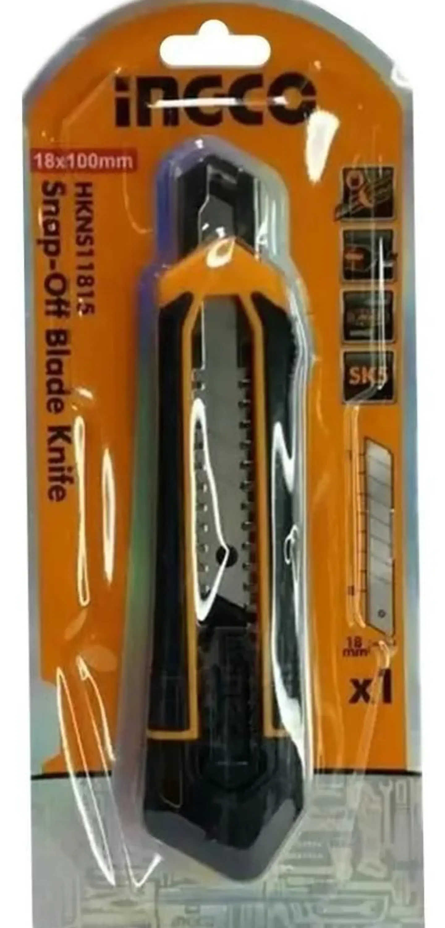 Cuchillo Cartonero Retractil 180 Mm Ingco 9