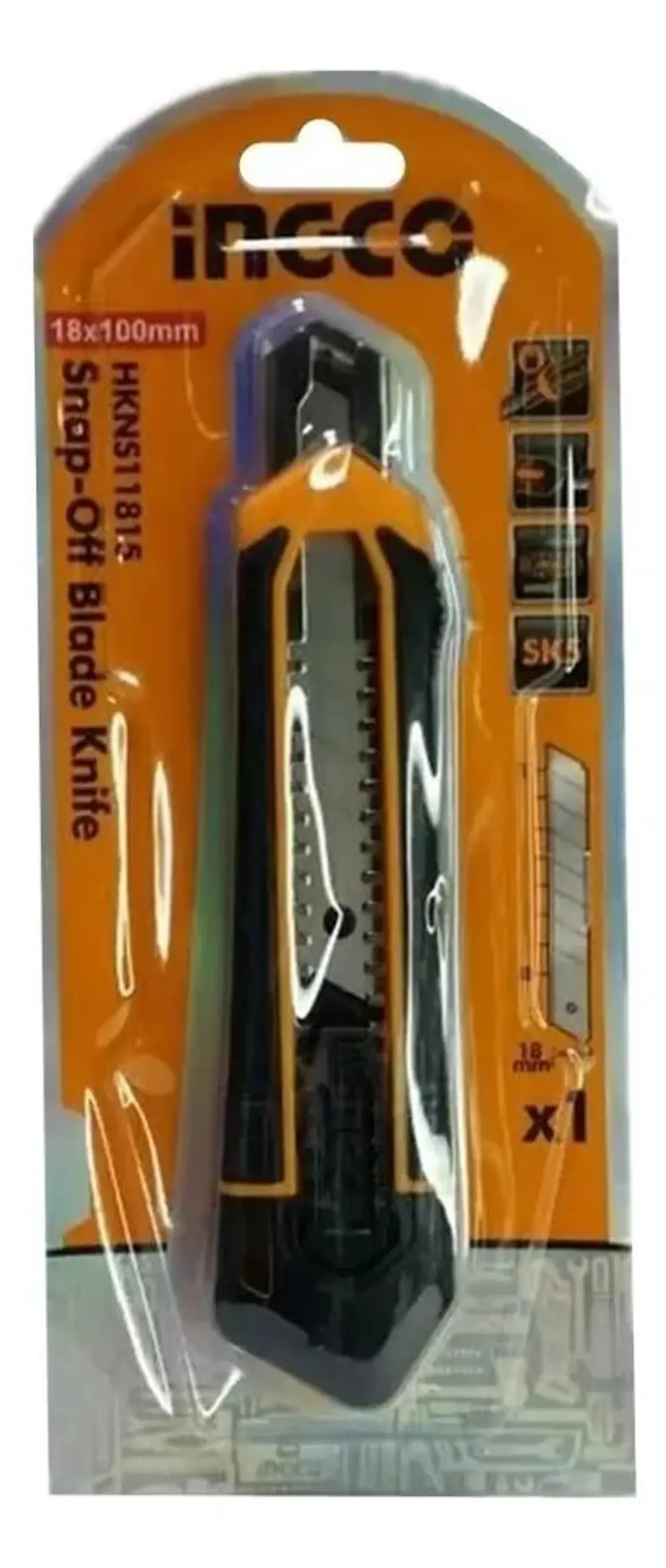 Cuchillo Cartonero Retractil 180 Mm Ingco 9