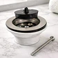 Desague Plastico Para Receptaculo Con Tapon De Goma Taumm Blanco - Miniatura 4