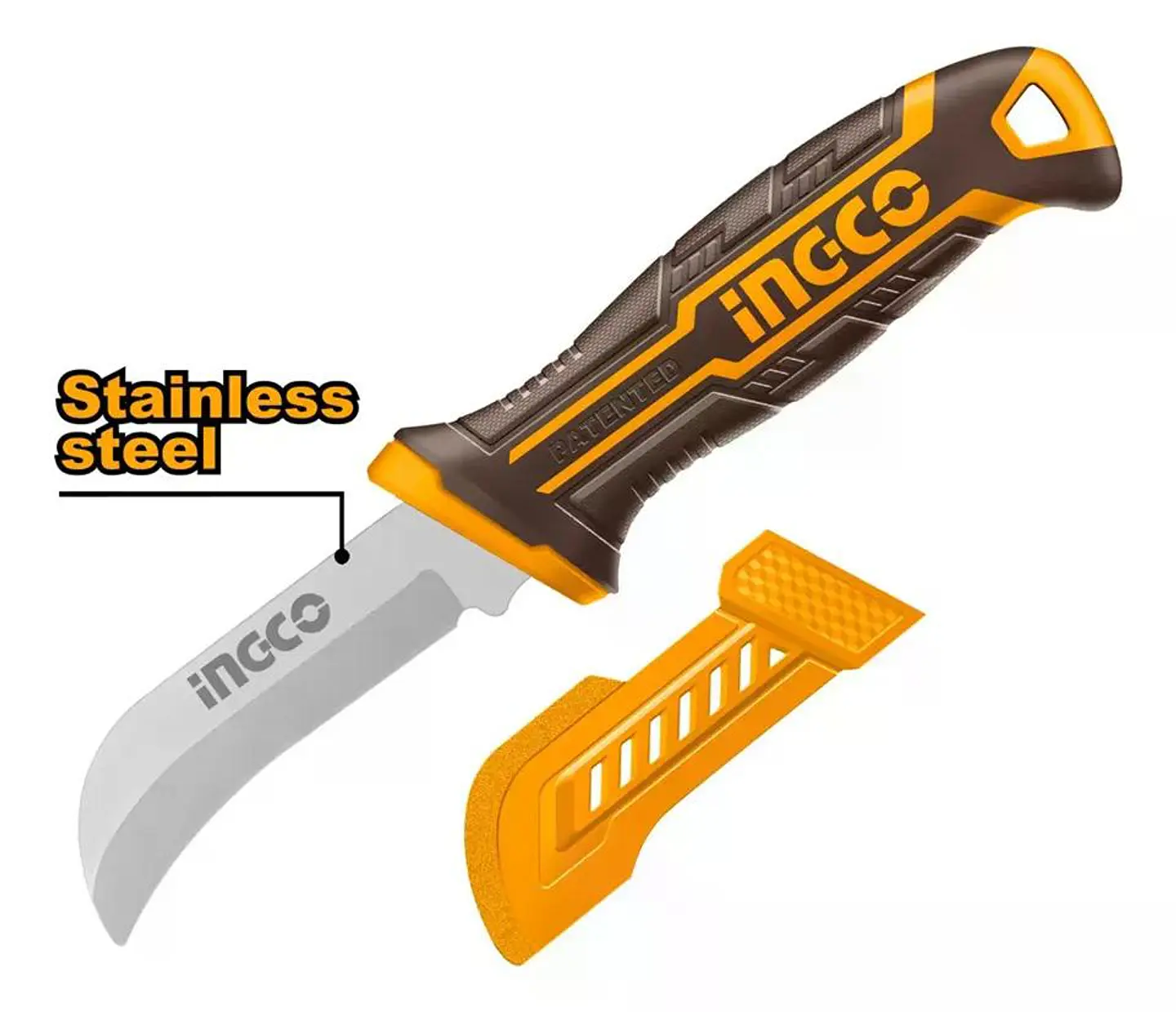 Cuchillo Curvo Pelacable 8'' 200mm Electricista 8