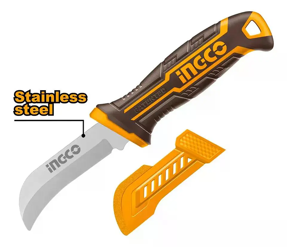Cuchillo Curvo Pelacable 8'' 200mm Electricista 8