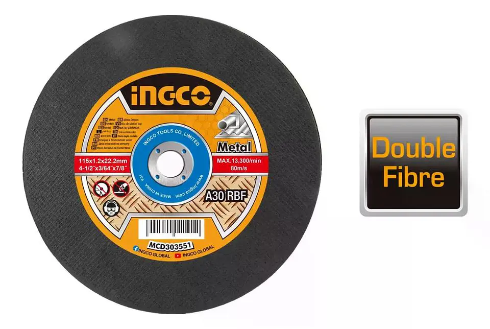 Disco Corte Metal 14 355mm Tronzadora Ingco Mcd253551 Negro Negro 3