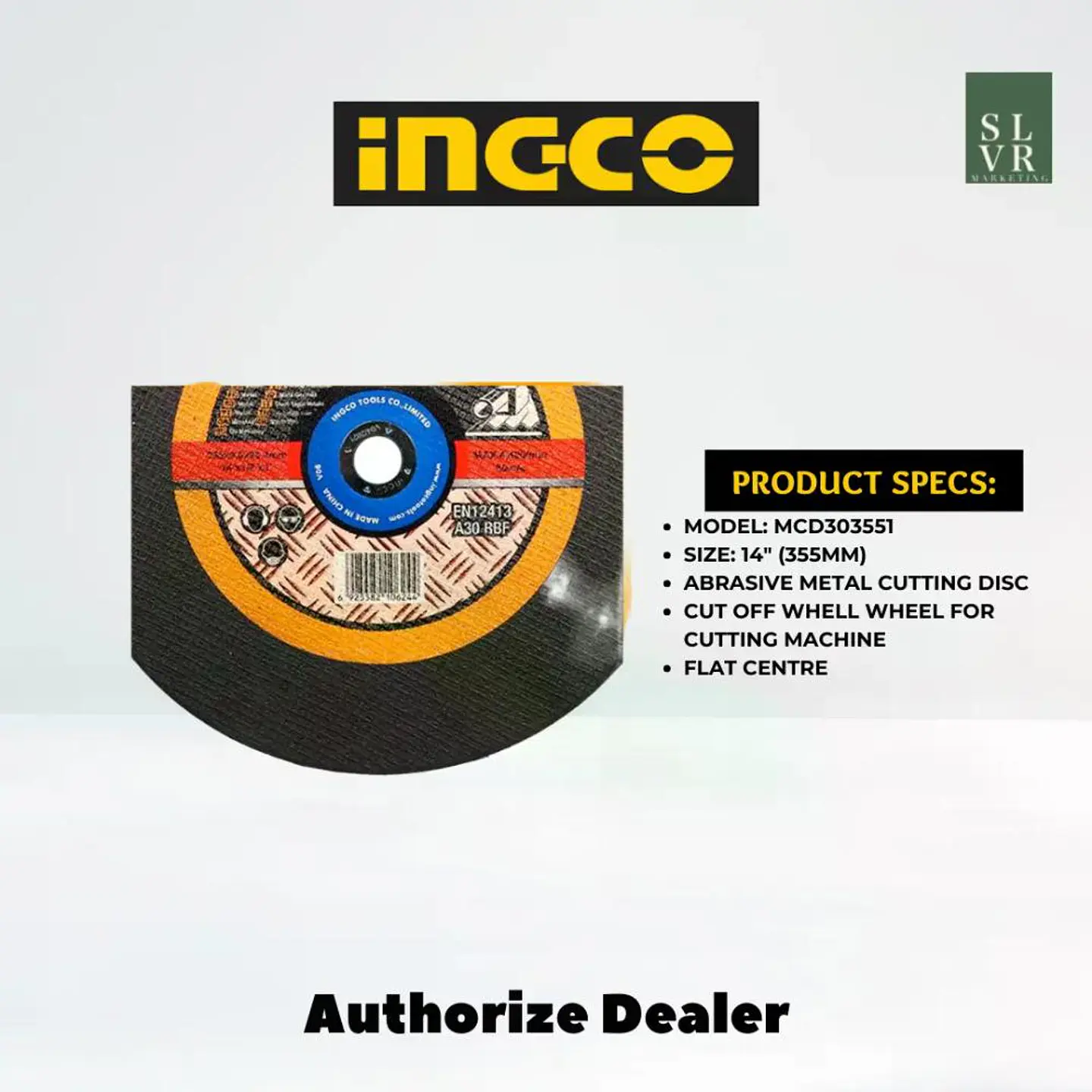 Disco Corte Metal 14 355mm Tronzadora Ingco Mcd253551 Negro Negro 6