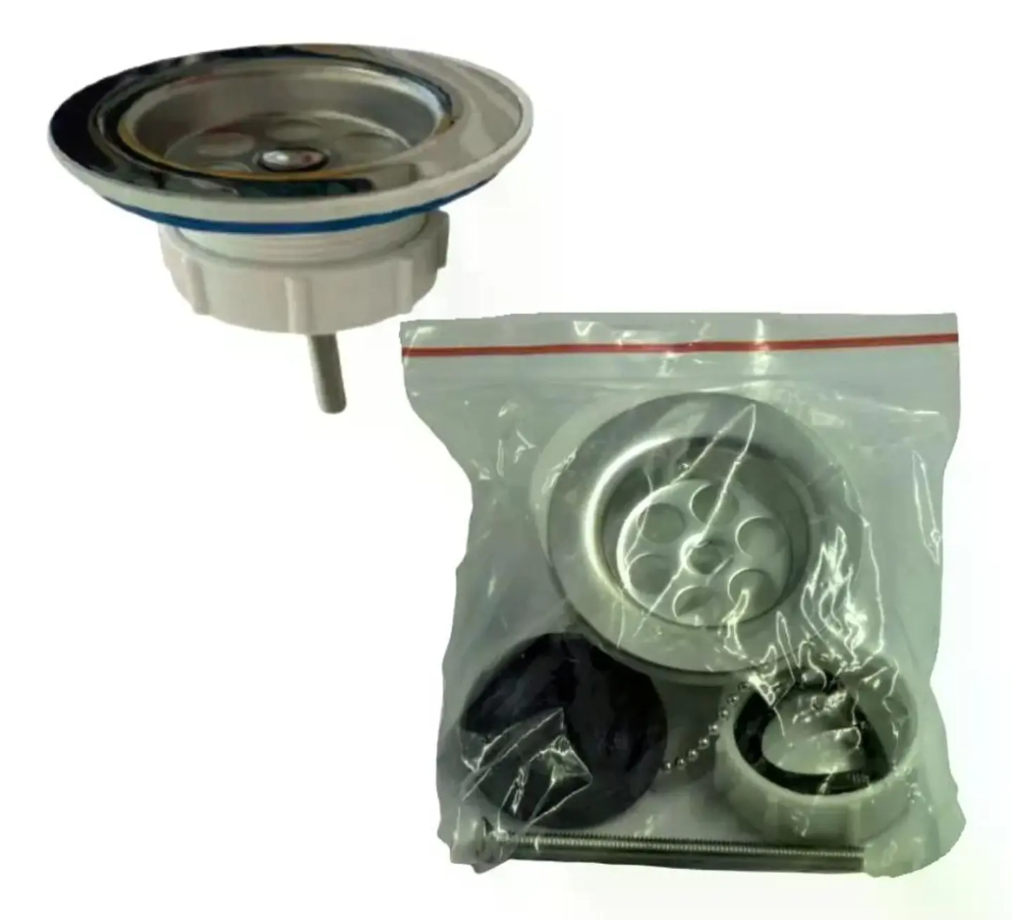 Desague Lavatorio 1.1/4 Pulgadas Plastico Taumm Blanco Blanco 4
