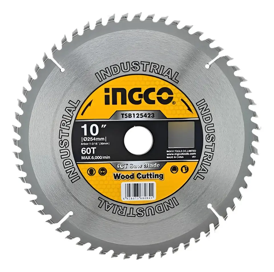 Disco Sierra Ingleteadora Industrial Ingco 60t 10 Pul 254 Mm Plata 1