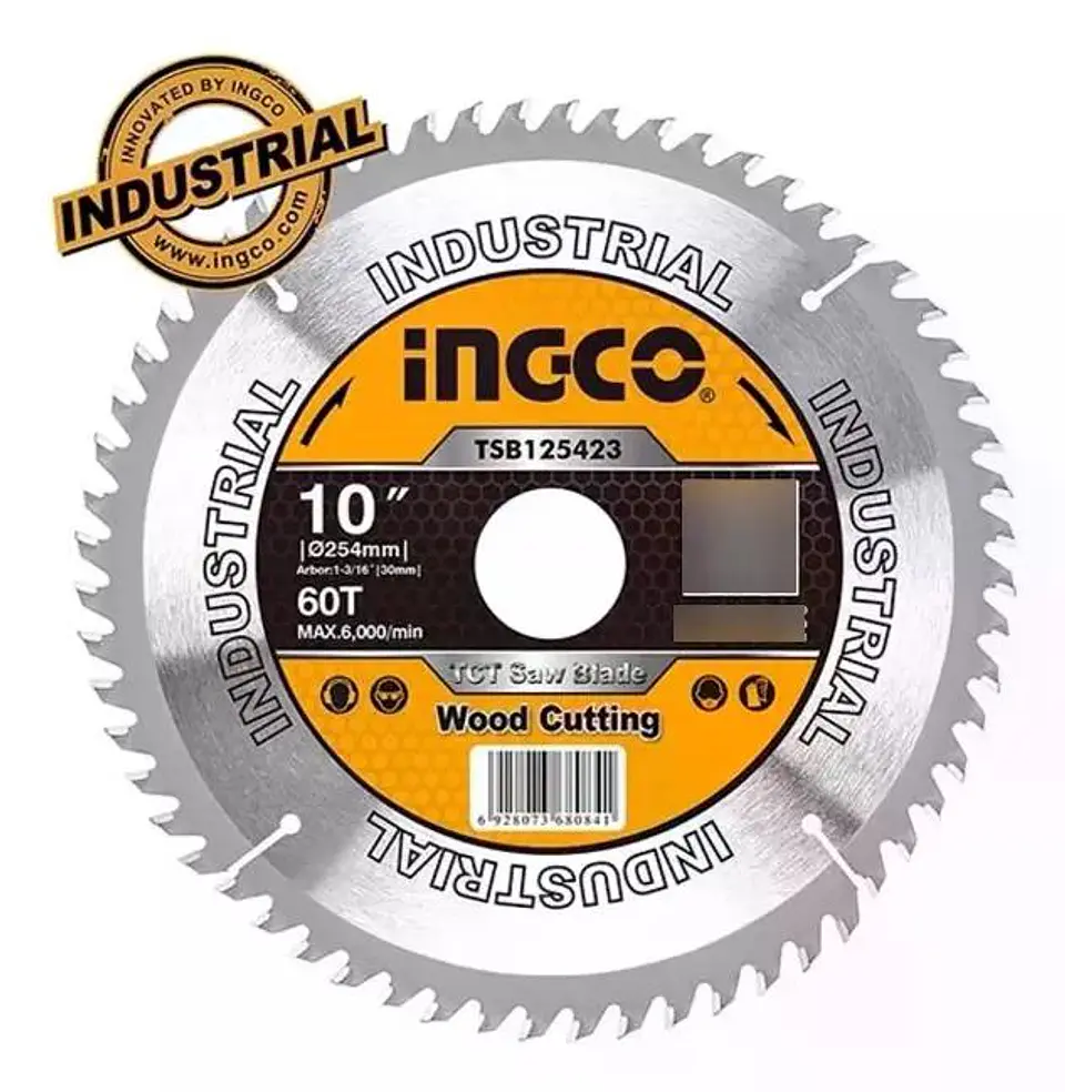 Disco Sierra Ingleteadora Industrial Ingco 60t 10 Pul 254 Mm Plata 2