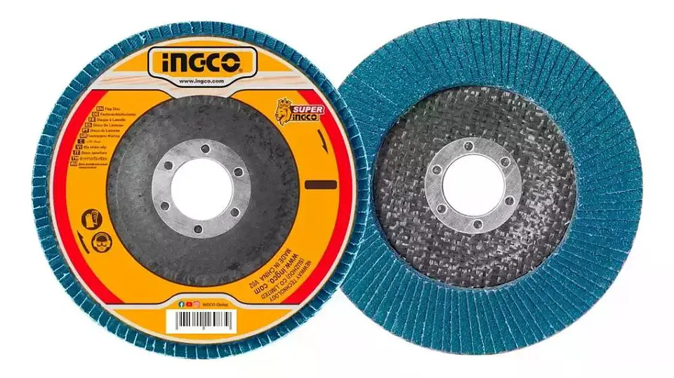 Disco Traslapado Zirconio Esmeril 4.1/2 115x22 Mm P40 Ingco 1