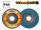 Disco Traslapado Zirconio Esmeril 4.1/2 115x22 Mm P40 Ingco - Miniatura 2