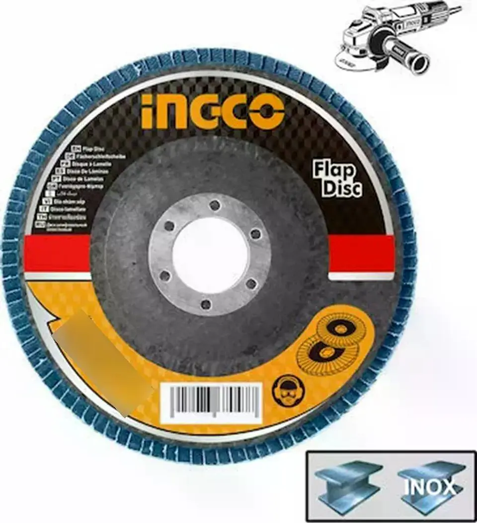 Disco Traslapado Zirconio Esmeril 4.1/2 115x22 Mm P40 Ingco 4