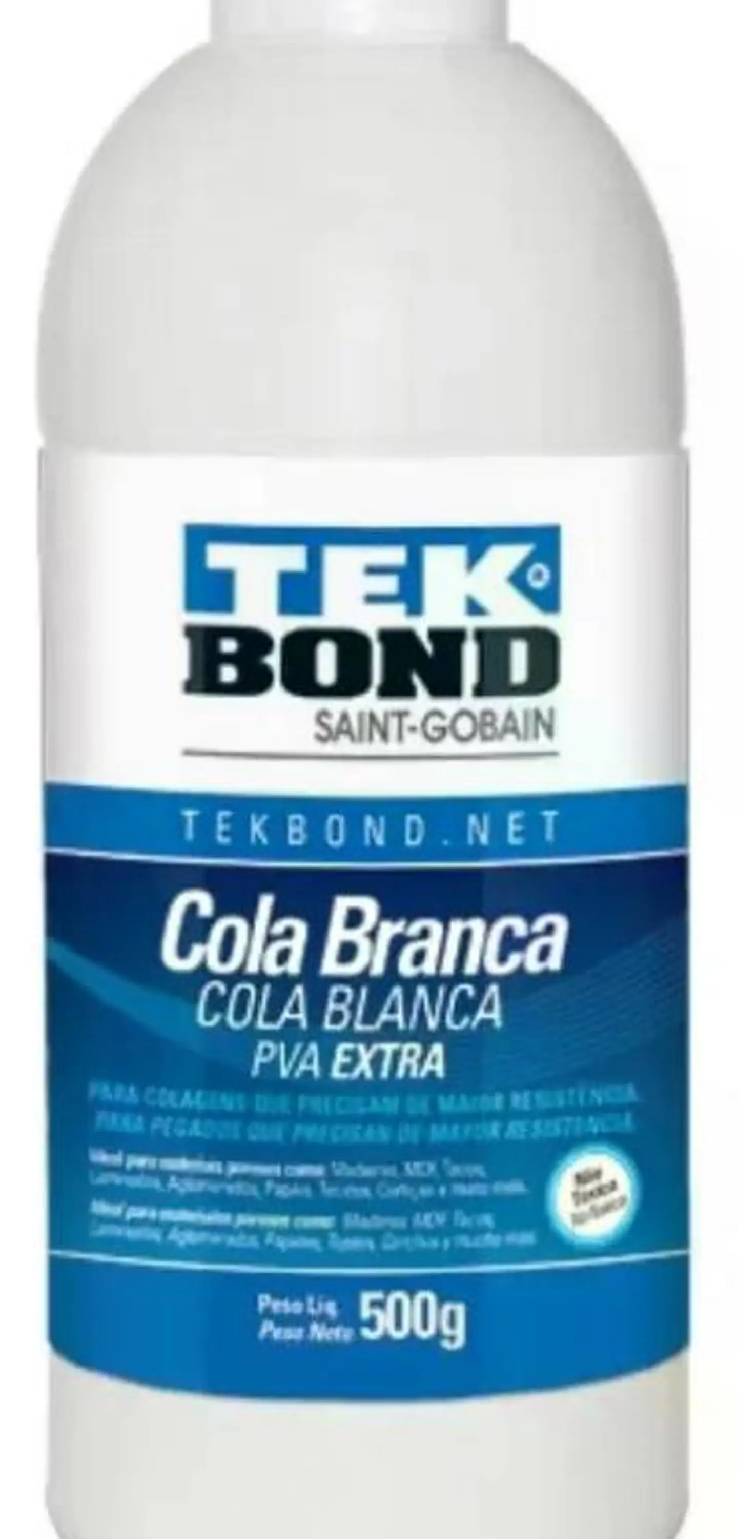 Cola Blanca Pva Extra 500g Manualidades Madera Tekbond 6