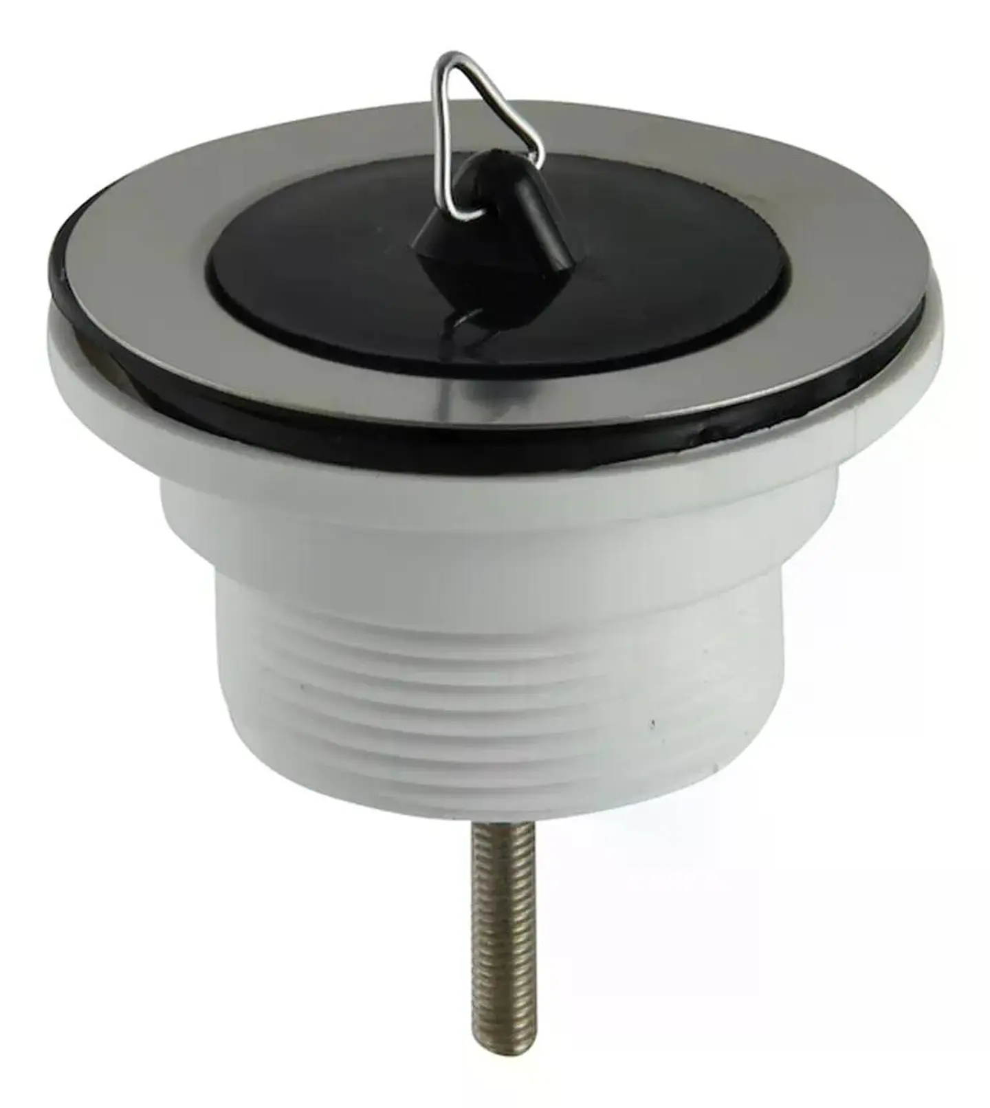 Desague Plástico 1 1/2 Borde Cromado Taumm Gris 2