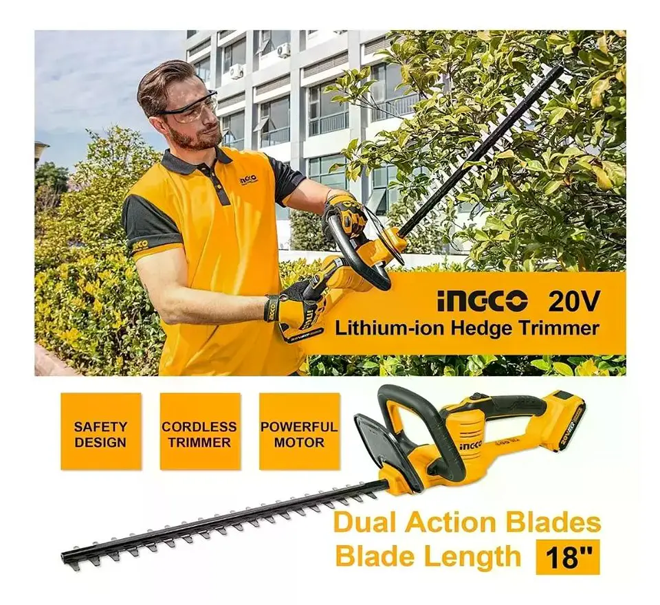 Cortacerco Inalámbrico 2800rpm Ingco Naranja 5