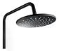 Columna Ducha Negra Con Plato Mango Monomando Notte Taumm - Miniatura 2