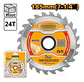Disco Sierra Circular Madera 24t 185mm 7 1/4 Ingco Tsb118511 Gris - Miniatura 2