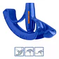 Dobladora Curvadora Emt 20 Mm Sin Mango Acero // Color Azul Azul - Miniatura 1