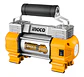 Compresor Auto 12 Volt 18amp Inflador Ingco Aac2508 120ps Gris/naranja - Miniatura 1
