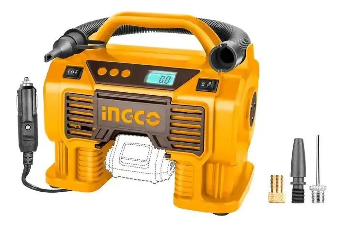 Compresor Para Auto Ingco Amarillo 50 Khz 2