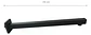 Brazo Para Plato Ducha 40 Cm Negro Schwarz Taumm Acero Inox - Miniatura 5