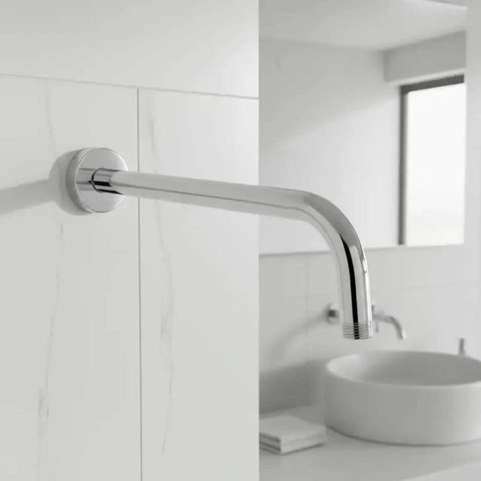 Brazo Largo Metalico Al Muro Para Plato Ducha 40 Cm Taumm 1