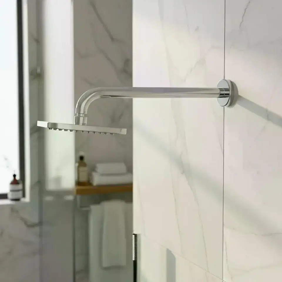 Brazo Largo Metalico Al Muro Para Plato Ducha 40 Cm Taumm 2