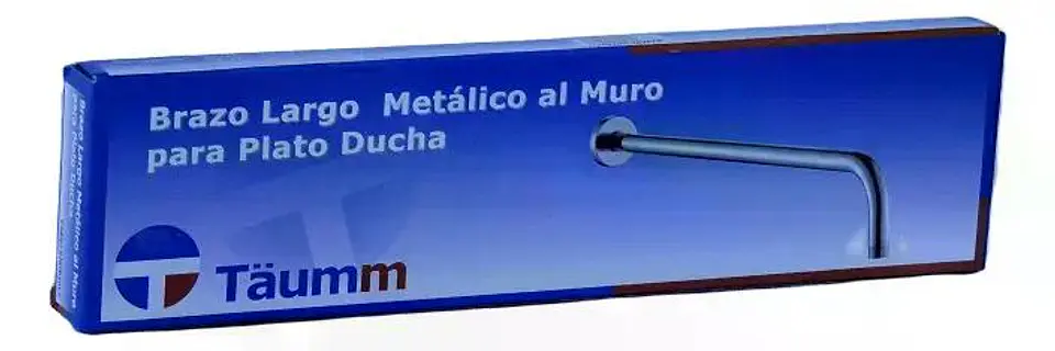 Brazo Largo Metalico Al Muro Para Plato Ducha 40 Cm Taumm 8
