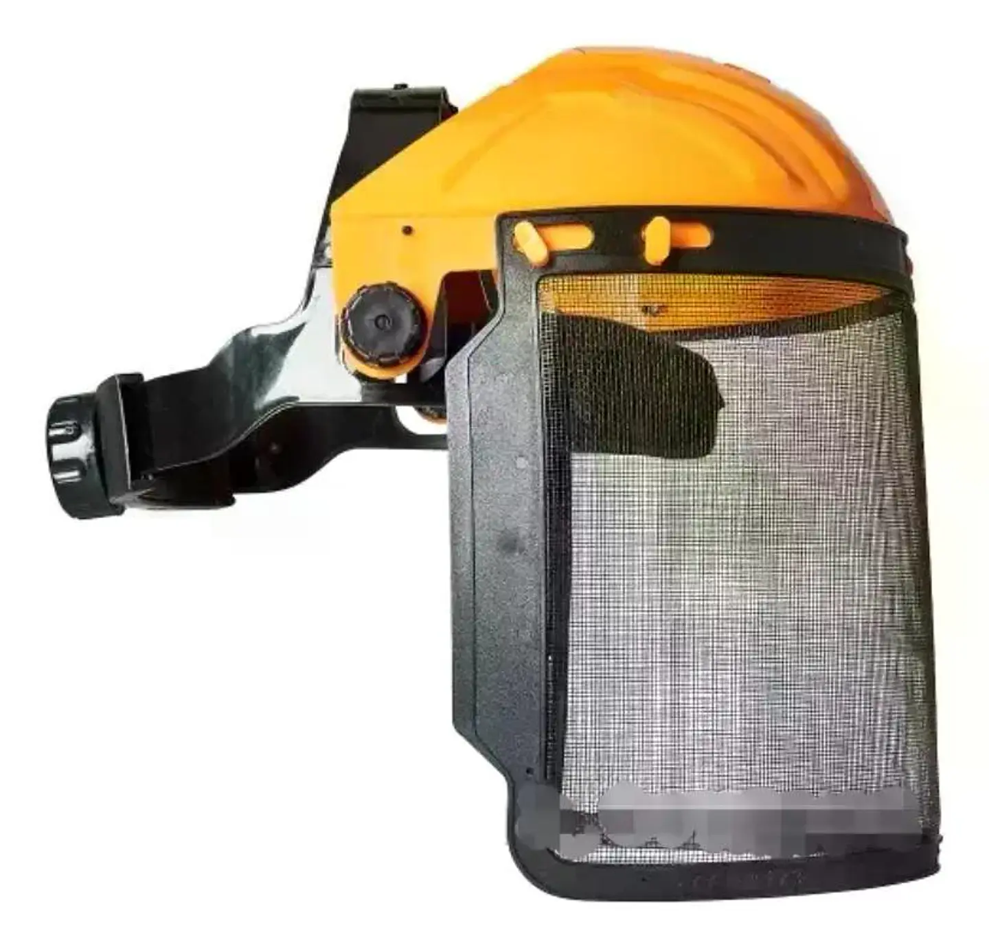 Careta Mascara Seguridad Ingco Industrial De Malla Hfspc21 Naranjo/negro 6