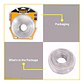 Carretel Tanza Hilo Orilladora Desmalezadora 2mmx120m Ingco Blanco - Miniatura 4