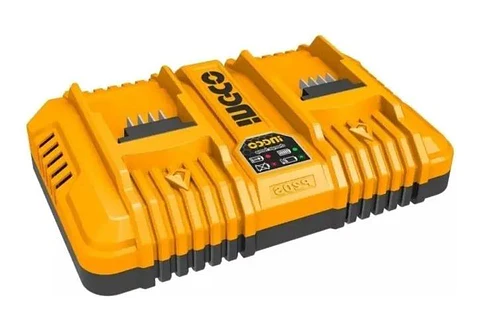 Cargador Rápido Doble Baterías 20v Ingco 2/4/5 Ah Industrial