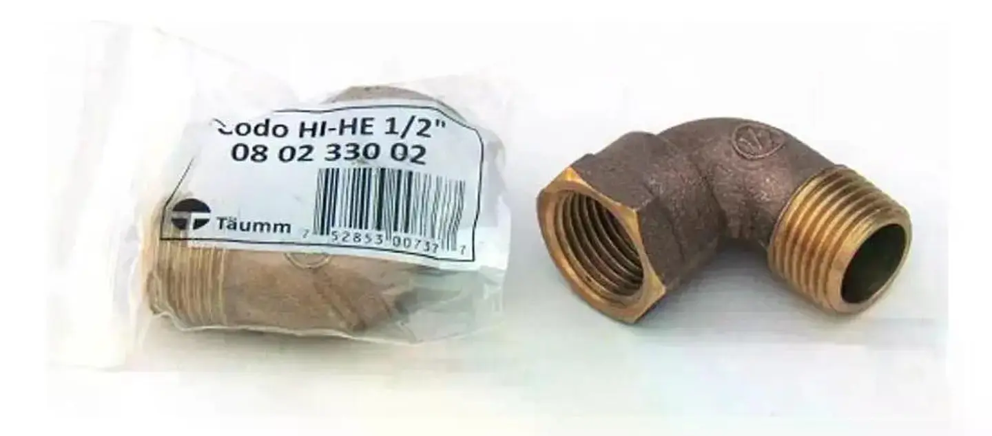 Codo De Bronce Hi-he 1/2 Taumm 3