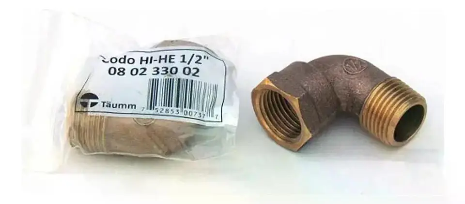 Codo De Bronce Hi-he 1/2 Taumm 3