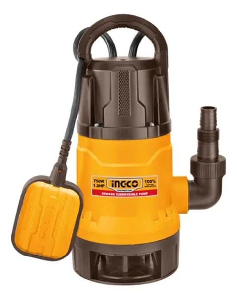 Bomba Sumergible Plastica 750w Ingco Spd7508 Amarillo Amarillo
